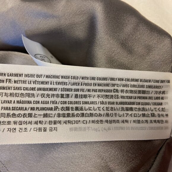 Abercrombie & Fitch Satin Cowl-Neck Top – Grey (Size M) - Picture 9 of 9